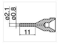 FR-410 ve FR-301 için Hakko N61-11 Nozzle/0.8mm