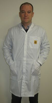 Assemcorp Beyaz ESD Önlük - L Beden